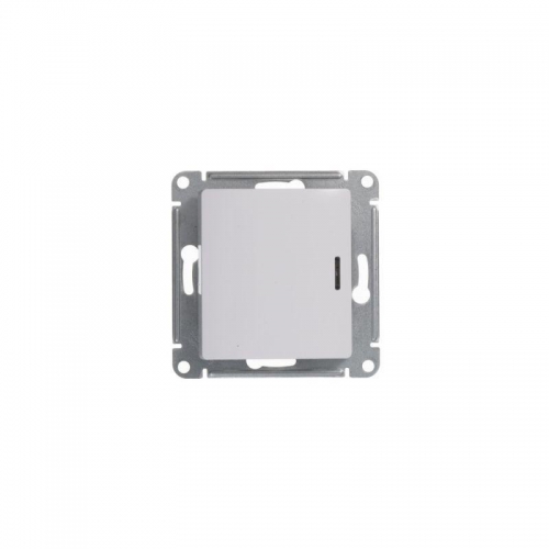 Переключатель проходной 1-кл. СП Glossa 10А IP20 (сх. 6а) 10AX с подсветкой механизм бел. SE GSL000163 GSL000163