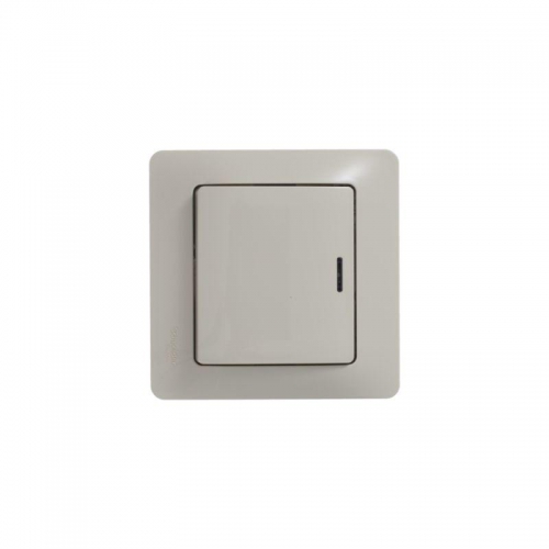 Выключатель 1-кл. СП Glossa 10А IP20 (сх. 1а) 10AX с подсветкой механизм беж. SE GSL000213 GSL000213