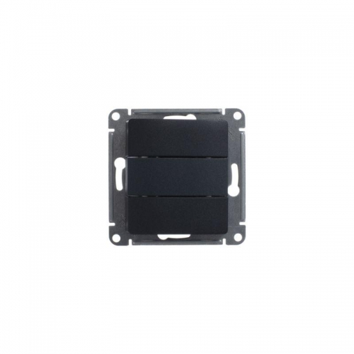 Выключатель 3-кл. СП Glossa 10А IP20 (сх. 1+1+1) 10AX механизм антрацит SE GSL000731 GSL000731