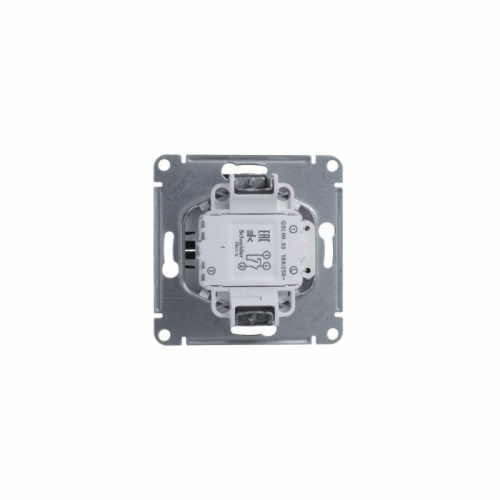 Выключатель 2-кл. СП Glossa 10А IP20 (сх. 5а) 10AX с подсветкой механизм антрацит SE GSL000753 GSL000753