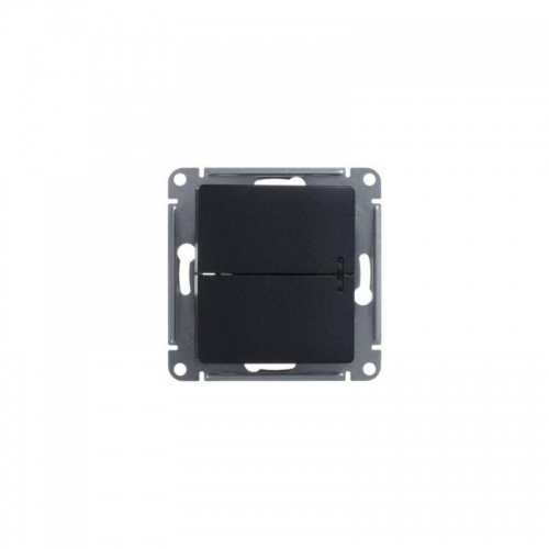 Выключатель 2-кл. СП Glossa 10А IP20 (сх. 5а) 10AX с подсветкой механизм антрацит SE GSL000753 GSL000753