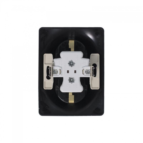 Розетка 2-м Glossa 16А с заземл. в сборе антрацит SE GSL000724 GSL000724