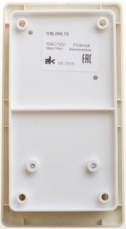 Блок комбинированный Glossa (розетка + 2-кл. выкл.) беж. SE GSL000272 GSL000272