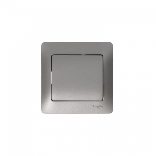 Переключатель проходной 1-кл. СП Glossa 10А IP20 (сх. 6) 10AX механизм платина SE GSL001261 GSL001261