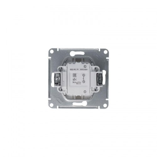 Выключатель 1-кл. СП Glossa 10А IP20 (сх. 1) 10AX механизм платина SE GSL001211 GSL001211