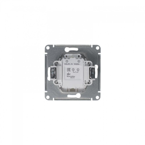 Выключатель 1-кл. СП Glossa 10А IP20 (сх. 1а) 10AX с подсветкой механизм платина SE GSL001213 GSL001213