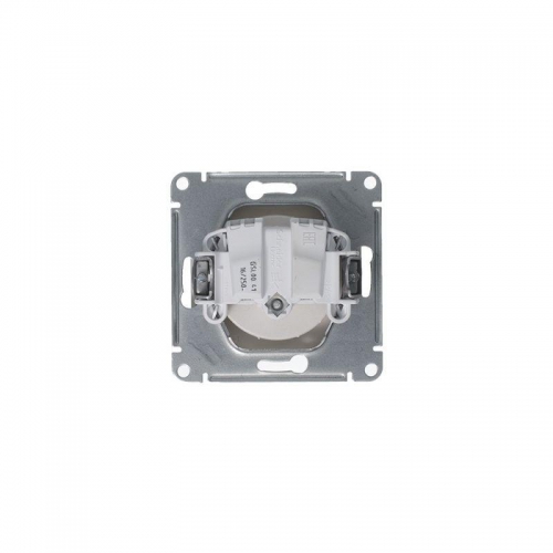 Розетка 1-м СП Glossa 16А IP20 250В с заземл. механизм платина SE GSL001243 GSL001243