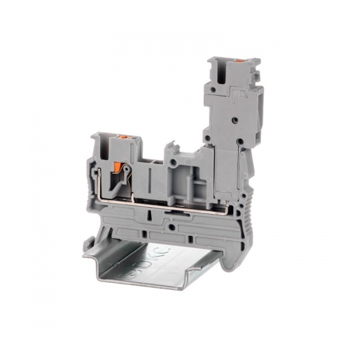 Клемма проходная под вставной штекер зажим push-in 2 точки подключения 2.5кв.мм сер. DKC VPR-2.5-1P VPR-2.5-1P