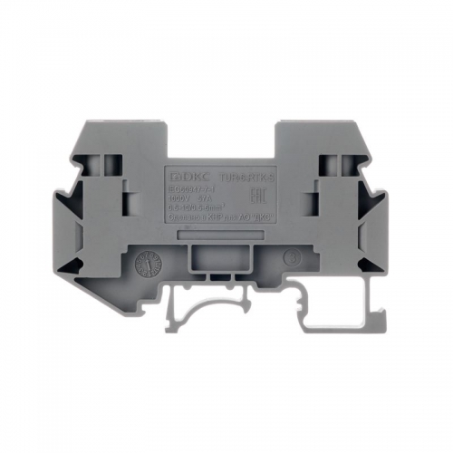 Клемма измерительная винтовой зажим 2 точки подключения 6кв.мм сер. DKC TUR-6-RTK-S TUR-6-RTK-S