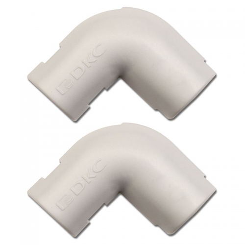 Поворот на 90град. для жестких труб d25 разъемн. IP40 DKC 50525 50525