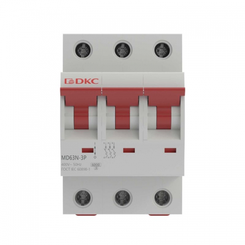 Выключатель автоматический модульный 3п C 25А 6кА MD63N YON MD63N-3PC25 MD63N-3PC25
