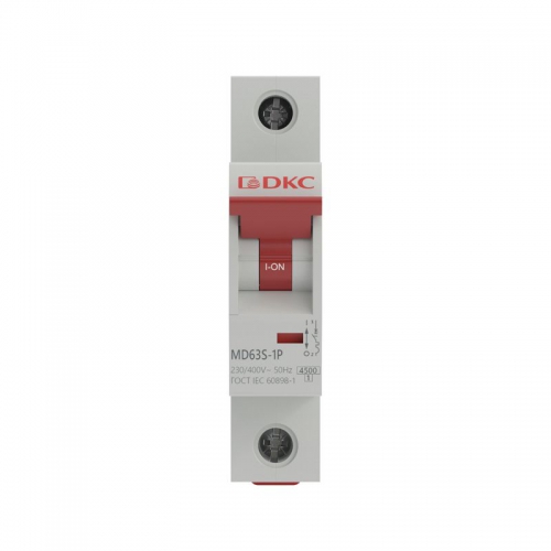 Выключатель автоматический модульный 1п C 16А 4.5кА max MD63S YON MD63S-1PC16 MD63S-1PC16