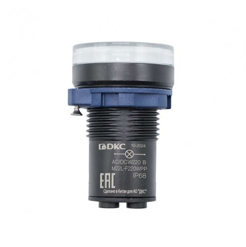 Индикатор сигнальный со встроенным диодом 220В зел. DKC M22L-F220GPP M22L-F220GPP