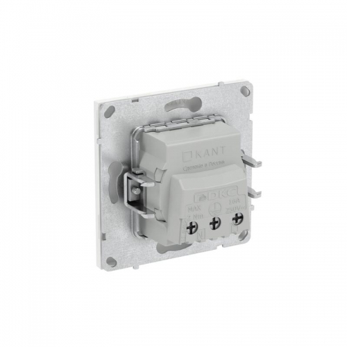 Розетка силовая KANT 2P+E защ. шторки бел. магнолия DKC 7000003 7000003