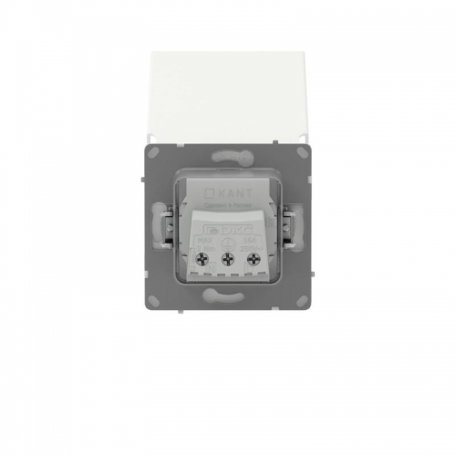 Розетка силовая KANT IP44 2P+E защ. шторки с крышкой бел. магнолия DKC 7000013 7000013