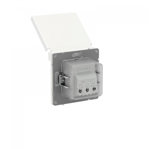 Розетка силовая KANT IP44 2P+E защ. шторки с крышкой бел. магнолия DKC 7000013 7000013