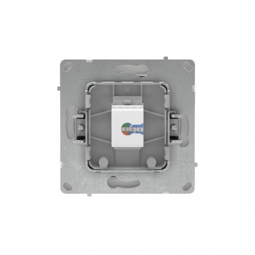 Розетка компьютерная 1-м KANT RJ45 кат.5E без шторки бел. магнолия DKC 7000663 7000663