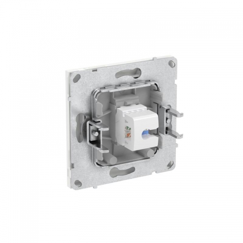 Розетка компьютерная 1-м KANT RJ45 кат.5E без шторки бел. магнолия DKC 7000663 7000663