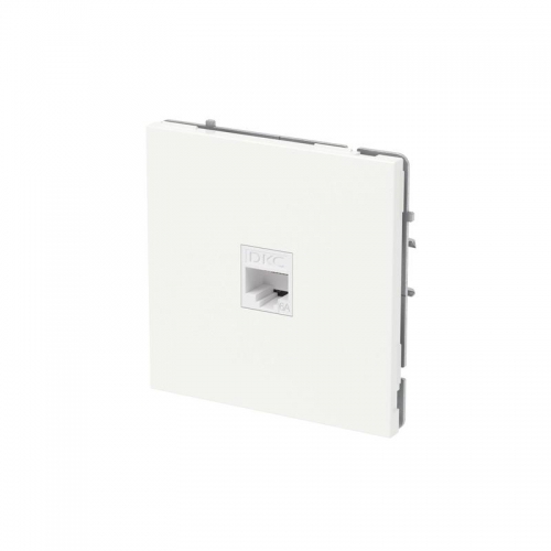 Розетка компьютерная 1-м KANT RJ45 кат.6A без шторки бел. магнолия DKC 7000673 7000673