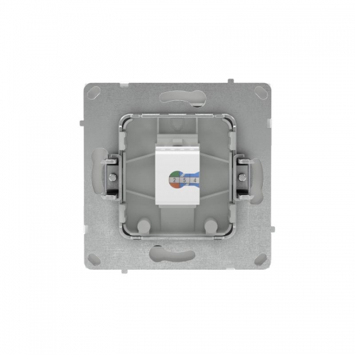 Розетка компьютерная 1-м KANT RJ45 кат.6A без шторки бел. магнолия DKC 7000673 7000673