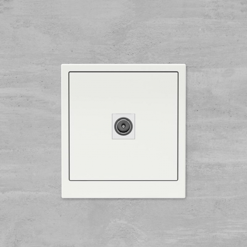 Розетка телевизионная одиночная TV KANT бел. магнолия DKC 7000503 7000503