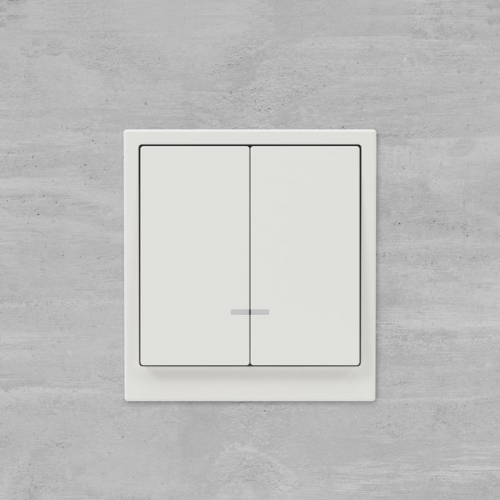 Выключатель 2-кл. KANT с подсветкой бел. песок DKC 7010134 7010134