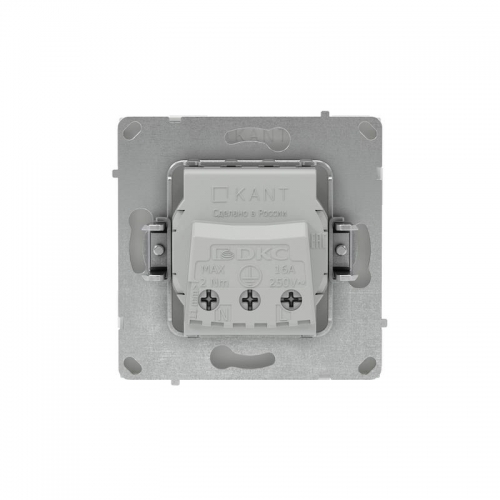 Розетка силовая KANT 2P+E защ. шторки бел. песок DKC 7010003 7010003