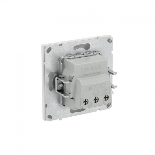 Розетка силовая KANT 2P+E без шторки бел. песок DKC 7010033 7010033
