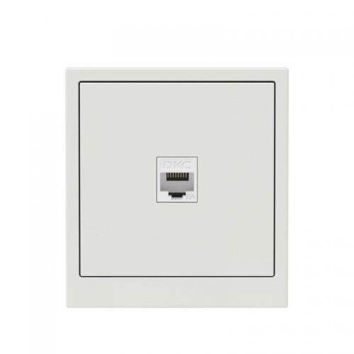 Розетка компьютерная 1-м KANT RJ45 кат.6A без шторки бел. песок DKC 7010673 7010673