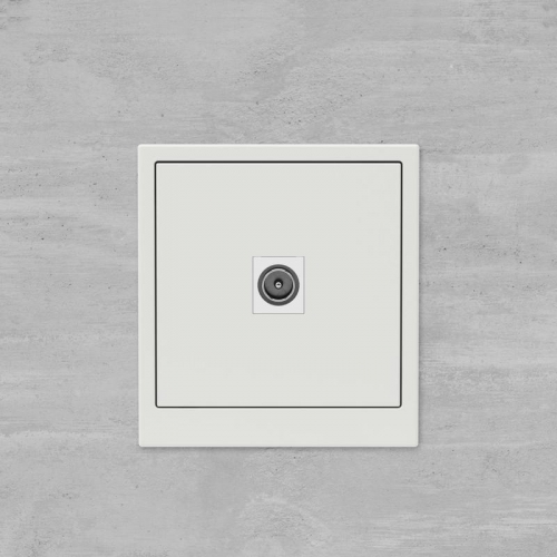 Розетка телевизионная одиночная TV KANT бел. песок DKC 7010503 7010503