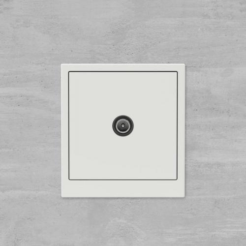 Розетка телевизионная проходная TV KANT бел. песок DKC 7010513 7010513