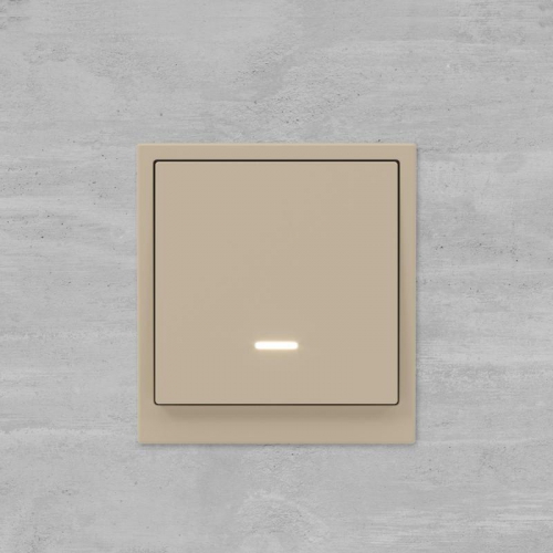 Выключатель 1-кл. KANT с подсветкой ванильн. марципан DKC 7015133 7015133