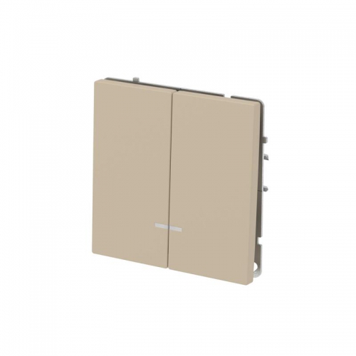 Переключатель 2-кл. KANT с подсветкой ванильн. марципан DKC 7015144 7015144