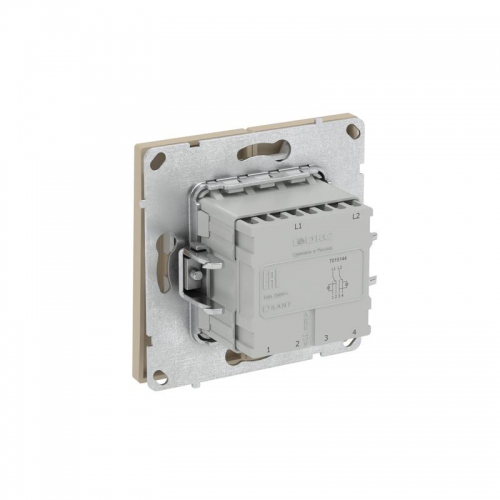 Переключатель 2-кл. KANT с подсветкой ванильн. марципан DKC 7015144 7015144