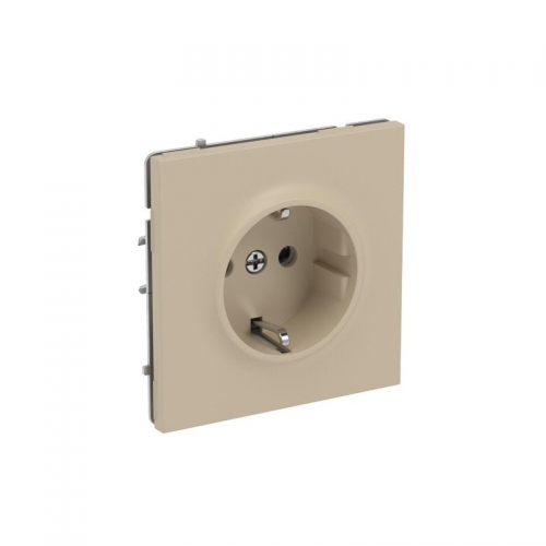 Розетка силовая KANT 2P+E защ. шторки ванильн. марципан DKC 7015003 7015003