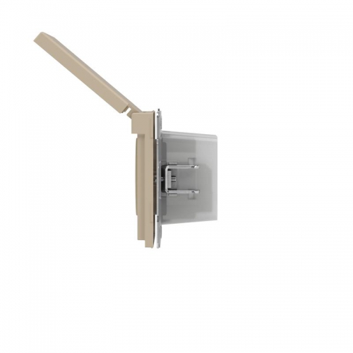 Розетка силовая KANT IP44 2P+E защ. шторки с крышкой ванильн. марципан DKC 7015013 7015013