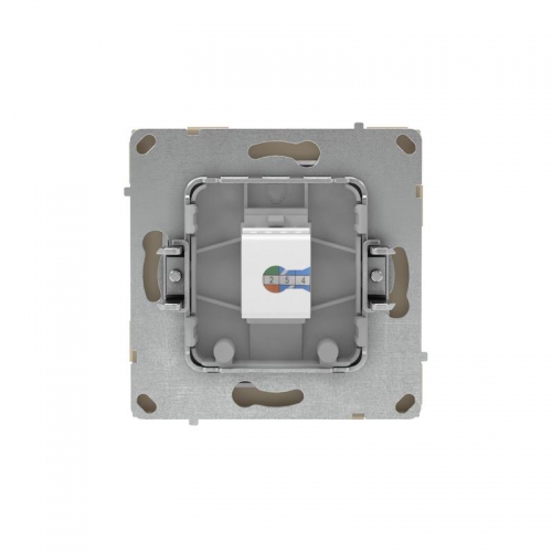 Розетка компьютерная 1-м KANT RJ45 кат.5E без шторки ванильн. марципан DKC 7015663 7015663