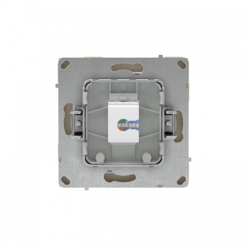 Розетка компьютерная 1-м KANT RJ45 кат.6A без шторки ванильн. марципан DKC 7015673 7015673