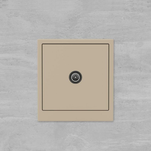 Розетка телевизионная проходная TV KANT ванильн. марципан DKC 7015513 7015513