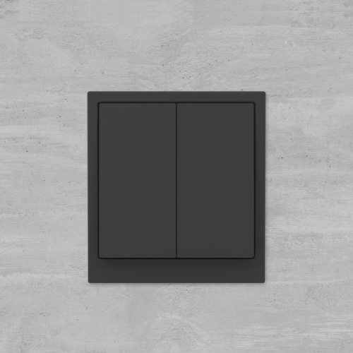 Выключатель 2-кл. KANT черн. уголь DKC 7012104 7012104