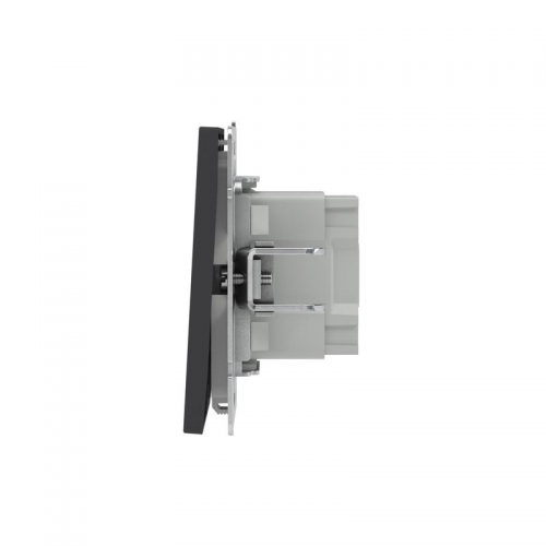 Выключатель 2-кл. KANT с подсветкой черн. уголь DKC 7012134 7012134