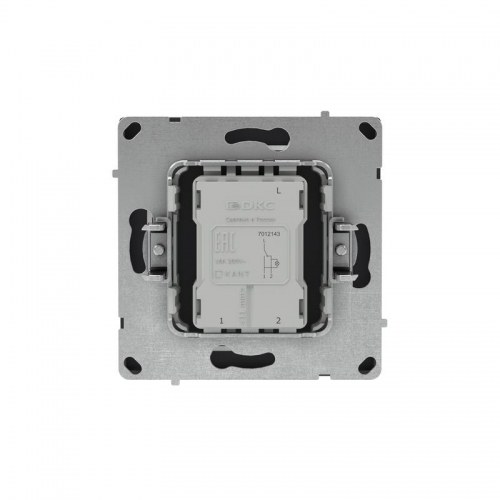 Переключатель 1-кл. KANT с подсветкой черн. уголь DKC 7012143 7012143