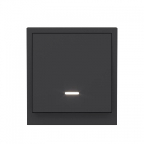 Переключатель 1-кл. KANT с подсветкой черн. уголь DKC 7012143 7012143