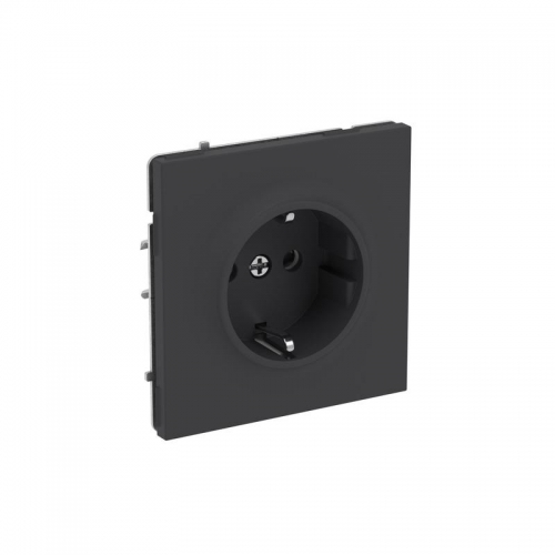 Розетка силовая KANT 2P+E защ. шторки черн. уголь DKC 7012003 7012003