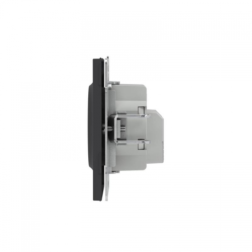 Розетка силовая KANT 2P+E защ. шторки черн. уголь DKC 7012003 7012003