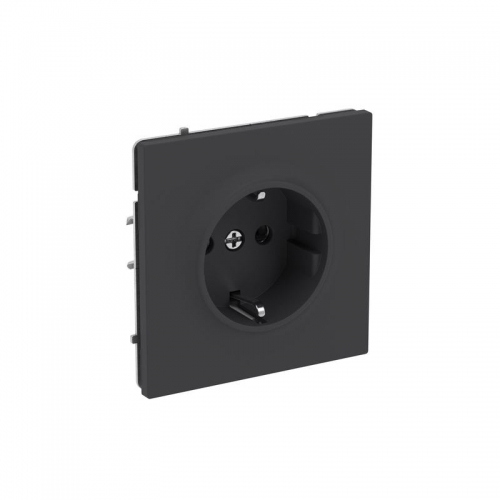 Розетка силовая KANT 2P+E без шторки черн. уголь DKC 7012033 7012033