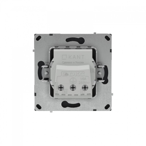 Розетка силовая KANT 2P+E без шторки черн. уголь DKC 7012033 7012033