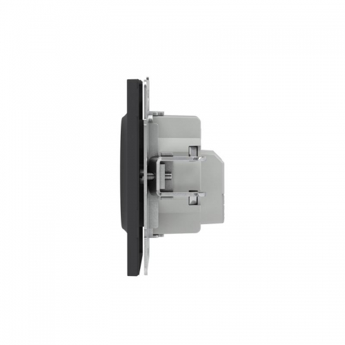 Розетка силовая KANT 2P+E без шторки черн. уголь DKC 7012033 7012033