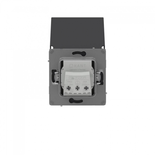 Розетка силовая KANT IP44 2P+E защ. шторки с крышкой черн. уголь DKC 7012013 7012013