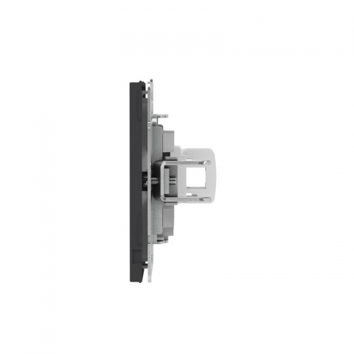 Розетка компьютерная 1-м KANT RJ45 кат.5E без шторки черн. уголь DKC 7012663 7012663